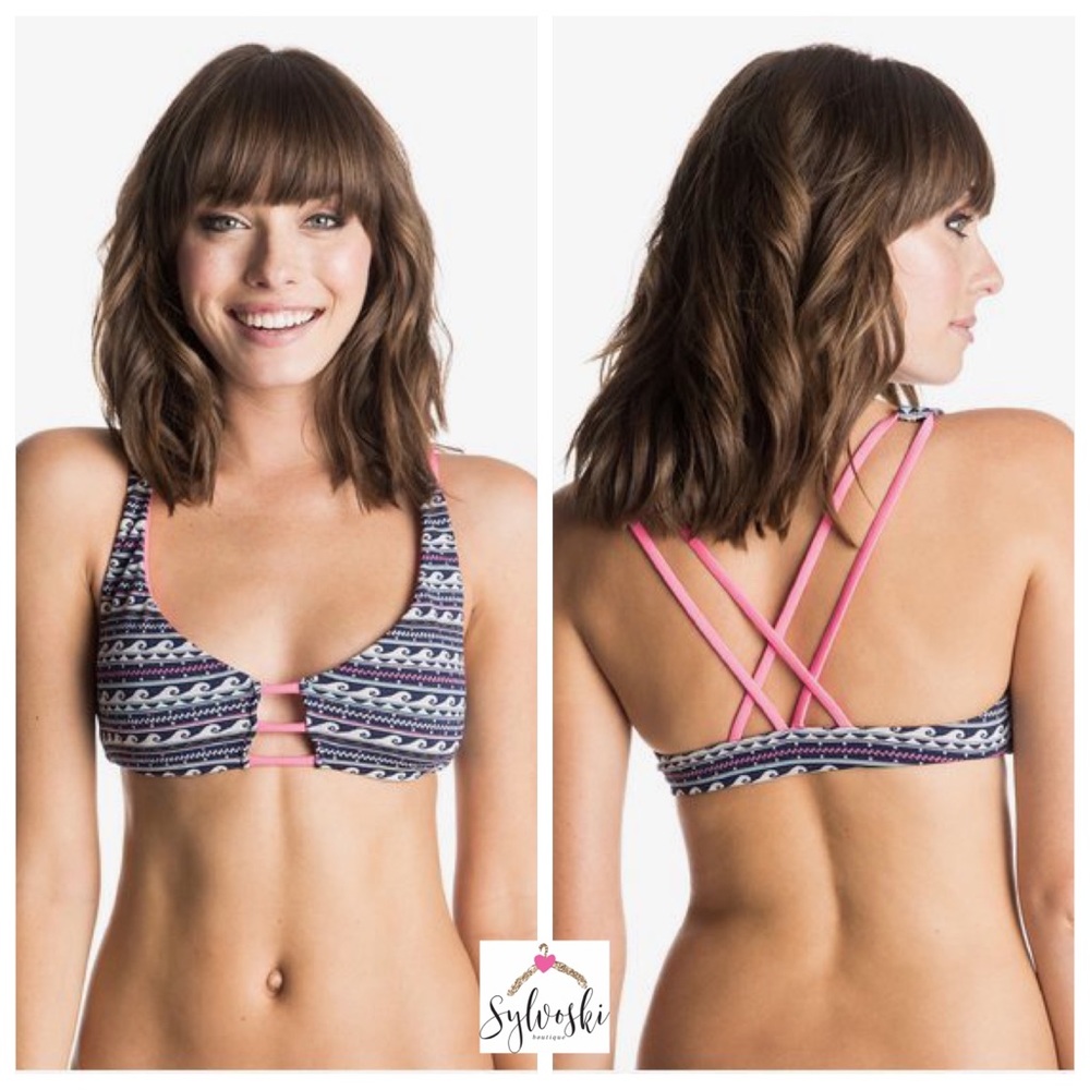 🌊 Roxy Colorwave Halter Tri Bikini Top